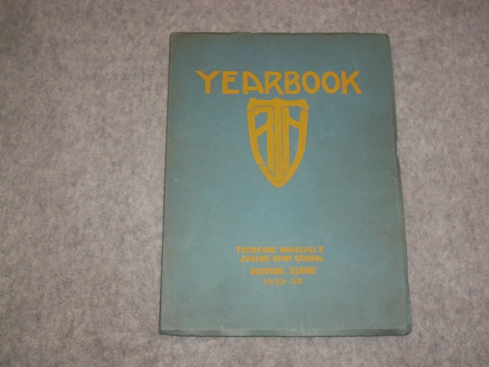 1933-1934 THEODORE ROOSEVELT JUNIOR HIGH SCHOOL YEARBOOK- ROCKFORD, IL - YB 2016