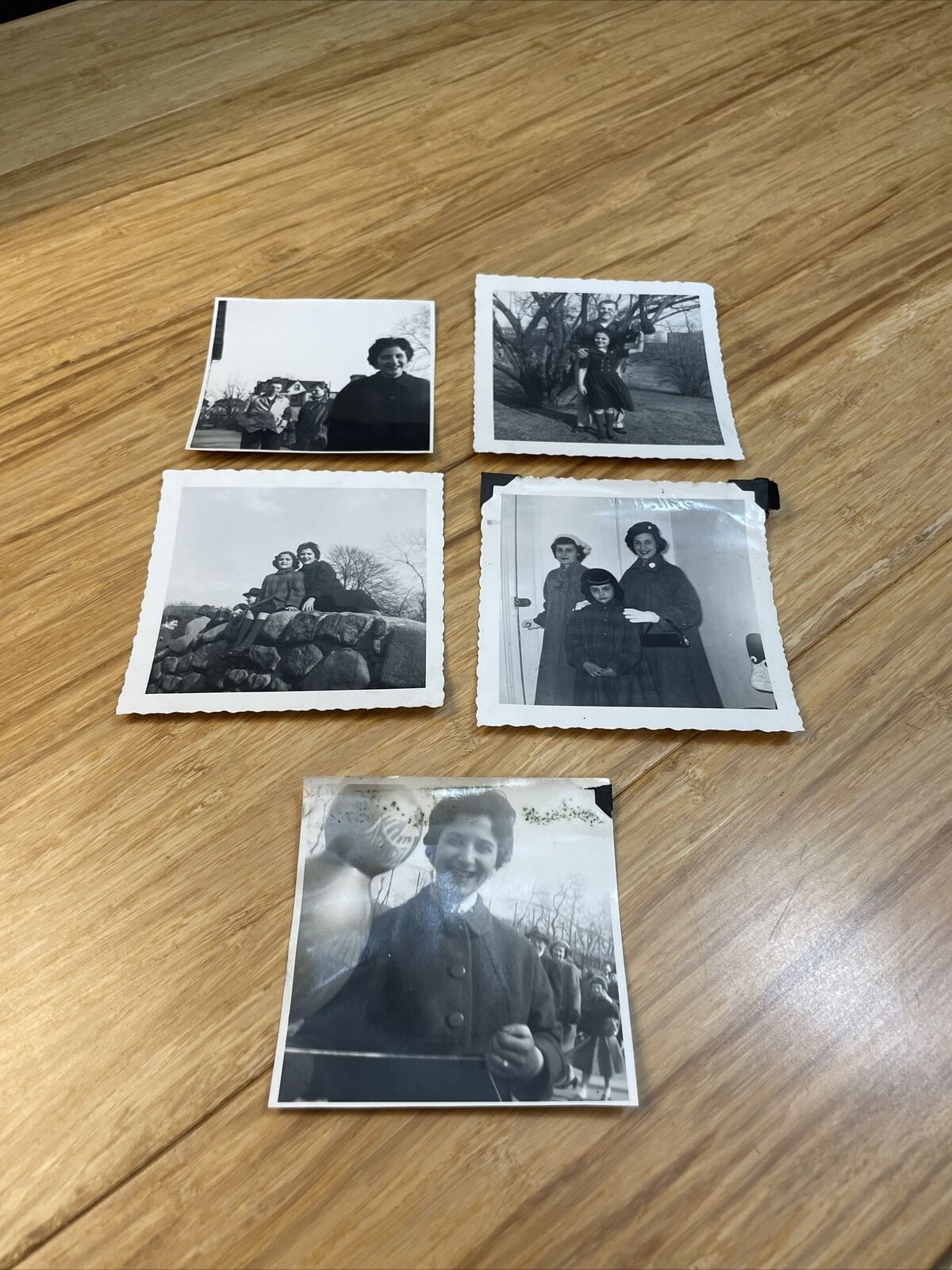 Vintage 1950\'s Black and White Prospect Park Brooklyn NY  Pictures Lot of 5 KG