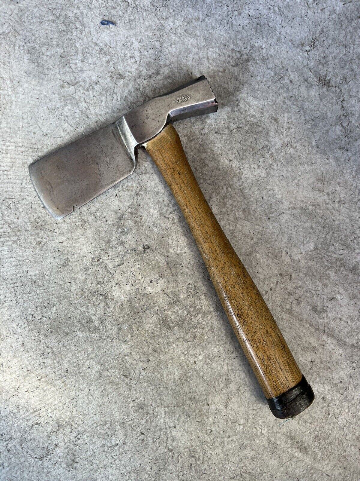 Rare Vintage Stamped Carpenter Roofer Hatchet Axe Hammer Peck Stow Wilcox PEXTO