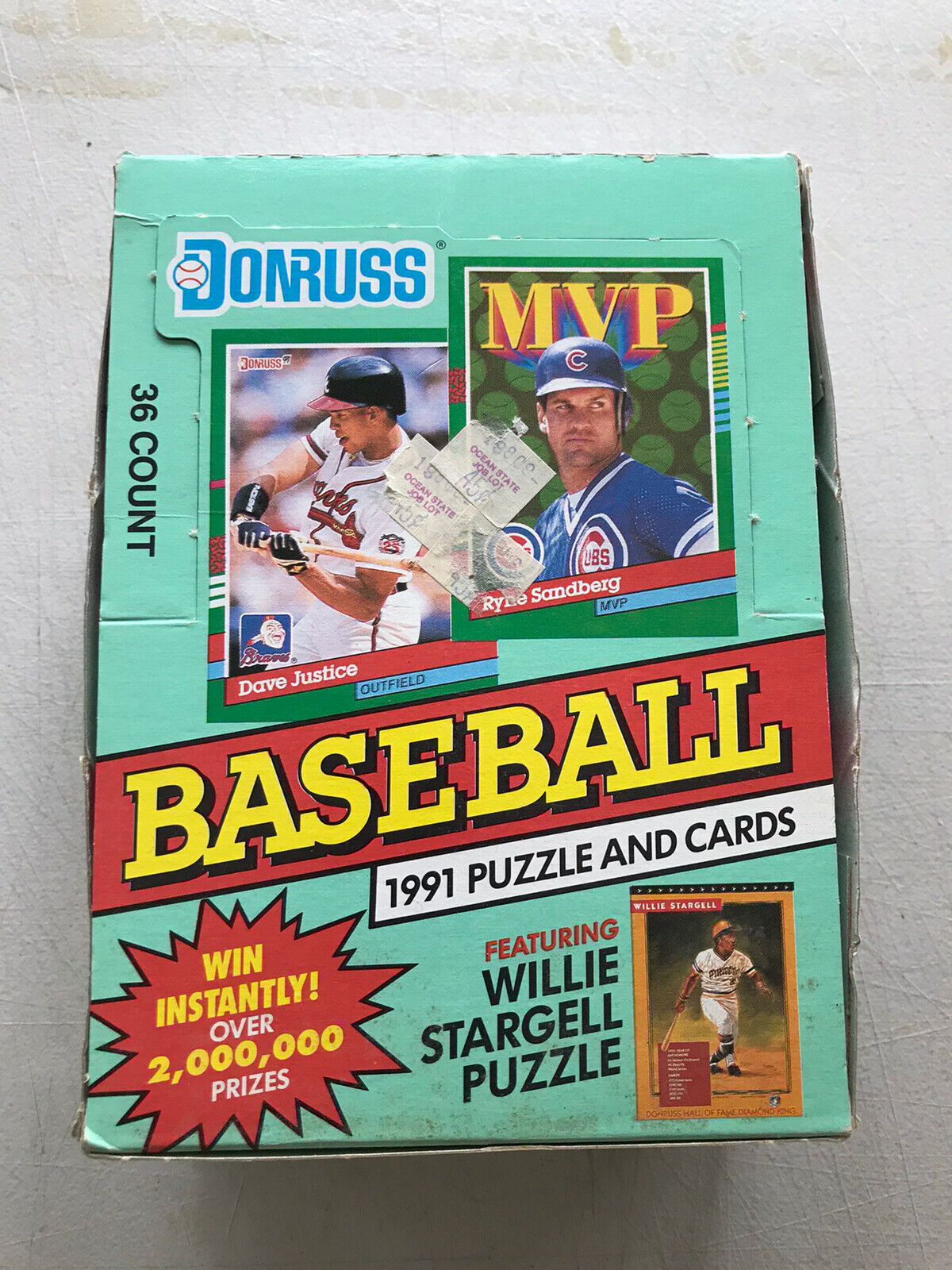 1991 Donruss Baseball Wax Box Series 2