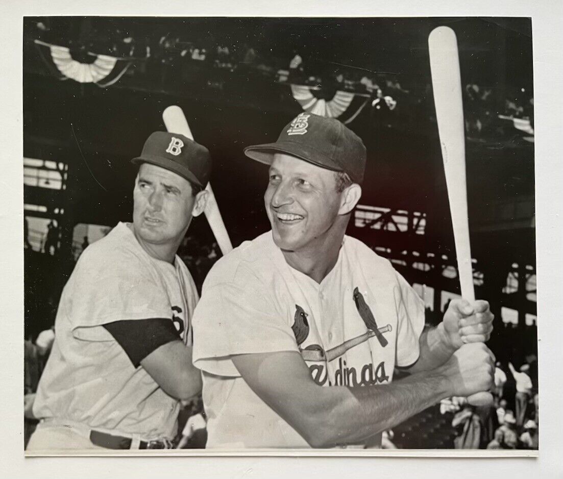 Ted Williams Stan Musial 1959 All Star game Forbs Field type 1 photo
