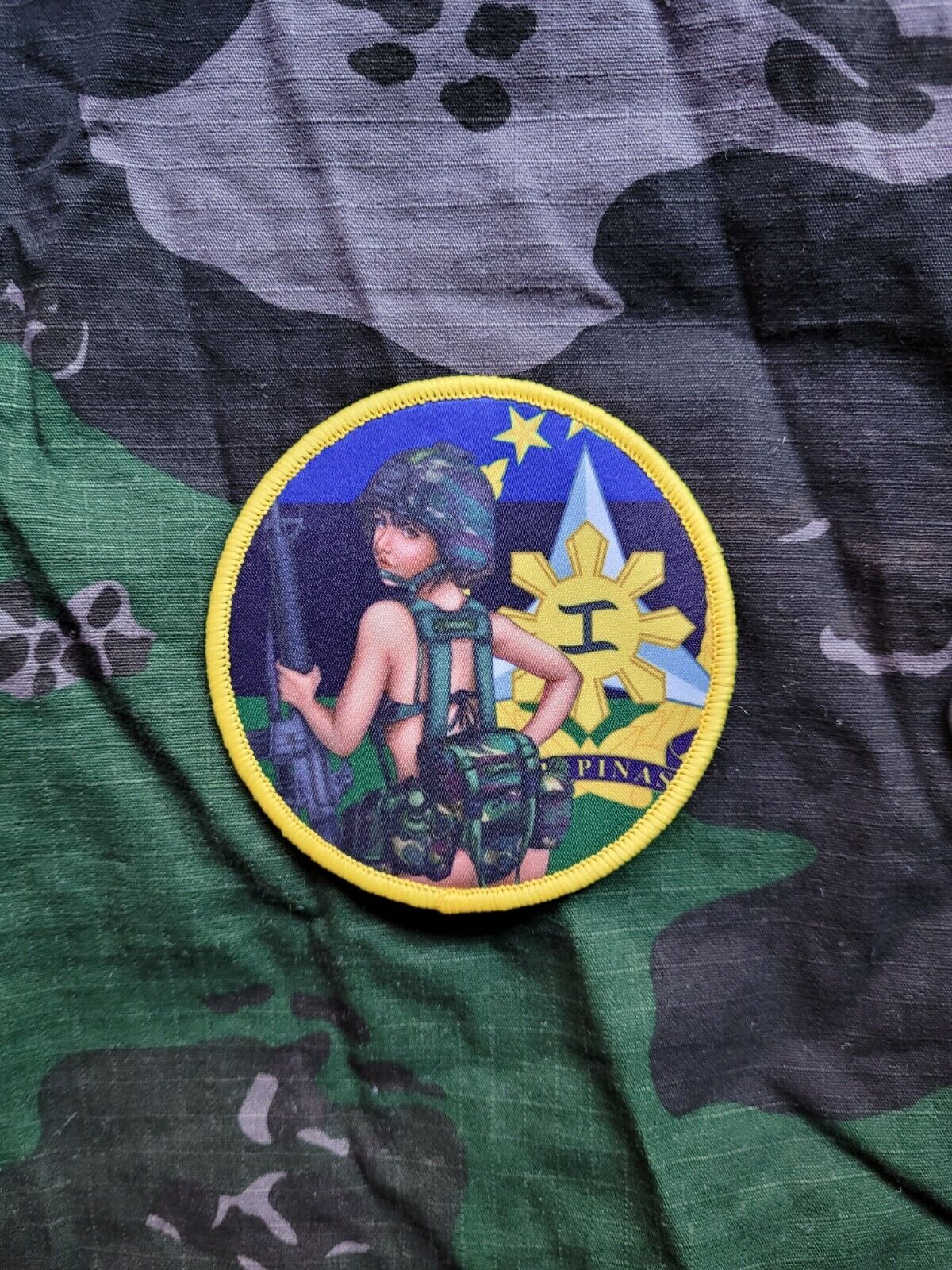 Armed Forces of the Philippines (AFP), pinup girl morale anime airsoft war patch