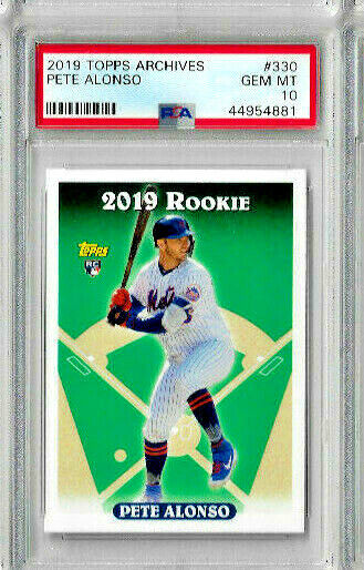 2019 Topps Archives Pete Alonso PSA 10 Rookie RC