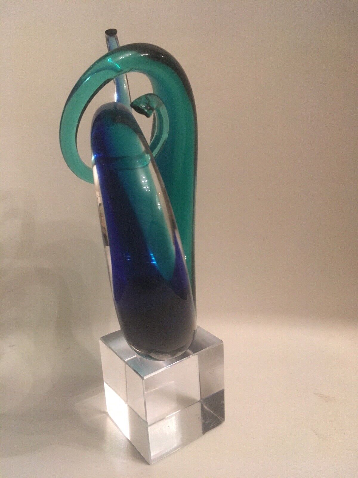 Vintage Murano Glass “Love Knot” - Hand Blown Italian Sculpture.