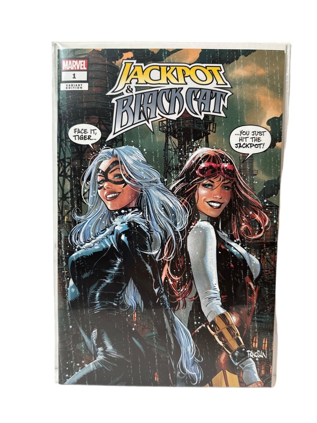 Marvel JACKPOT & BLACK CAT #1 (2024) Dan Panosian Trade Dress Variant Ltd  3000