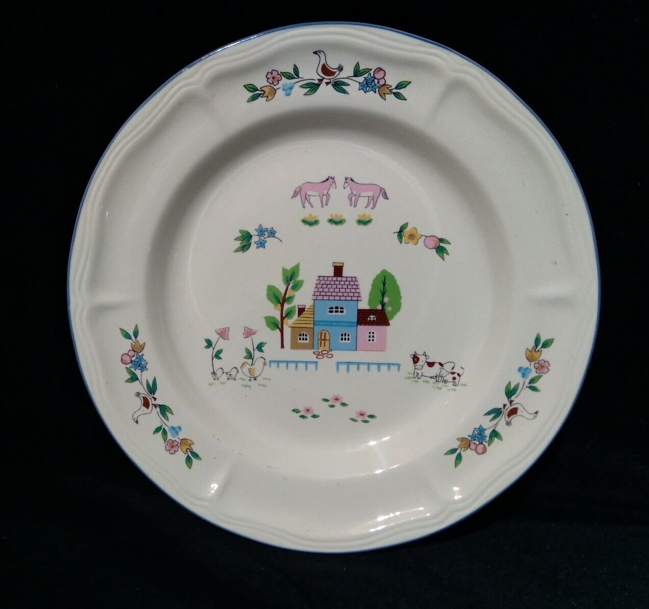 Finest Ceramics Heartland In the Country Life Farm 10.5” Dinner Plates  