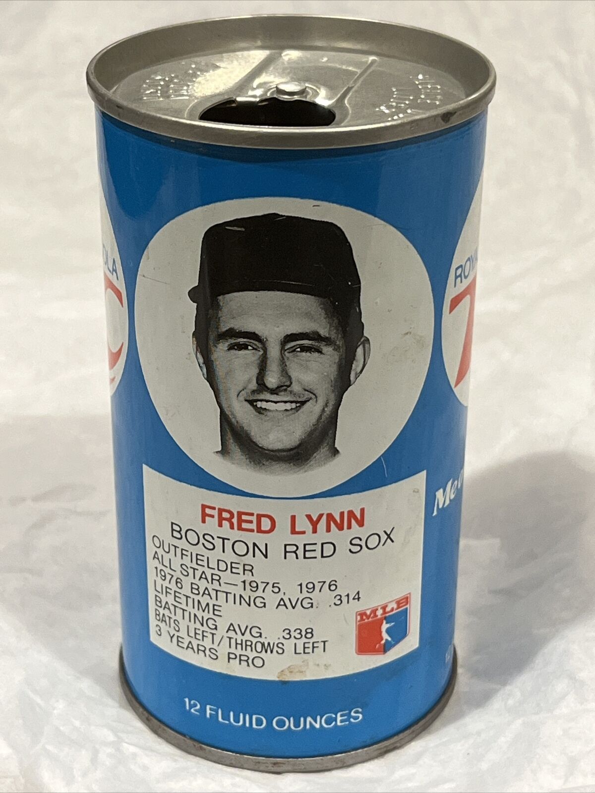 1977 Fred Lynn Boston Red Sox RC Royal Crown Cola Can MLB All-Star Series