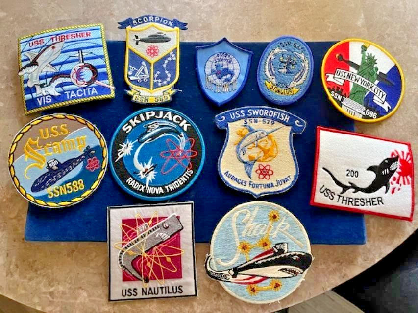 Vintage Lot (11) of US NAVY Submarine SSN/SS Patches - Both Nuke & Diesel Boats