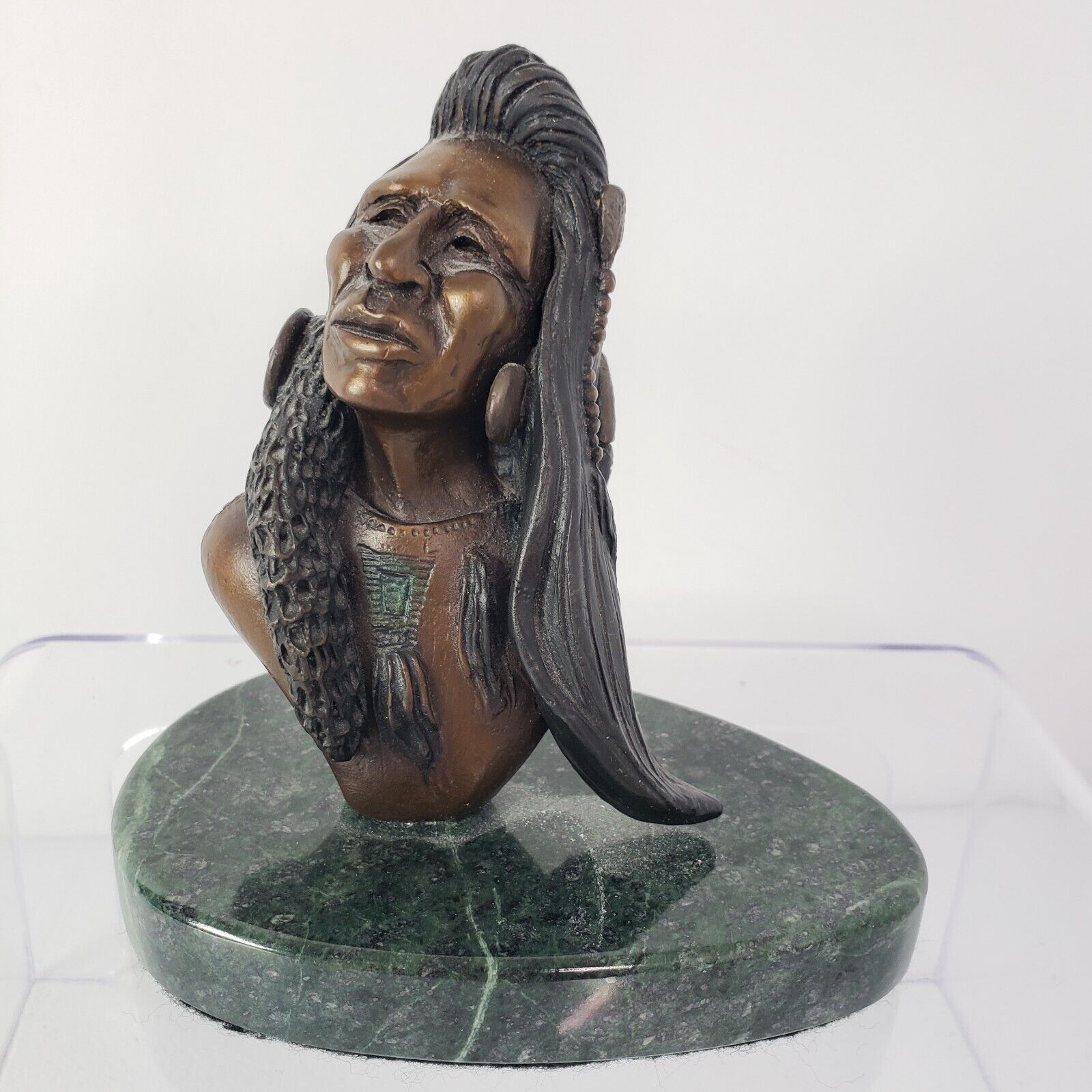 Jim Jackson Signed Native American Bronze Sculpture 5\