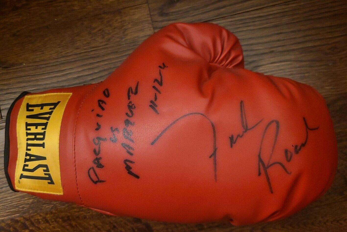 FREDDIE ROACH SIGNED EVERLAST BOXING GLOVE TRAINER PACQUIAO  MARQUEZ W/COA+PROOF