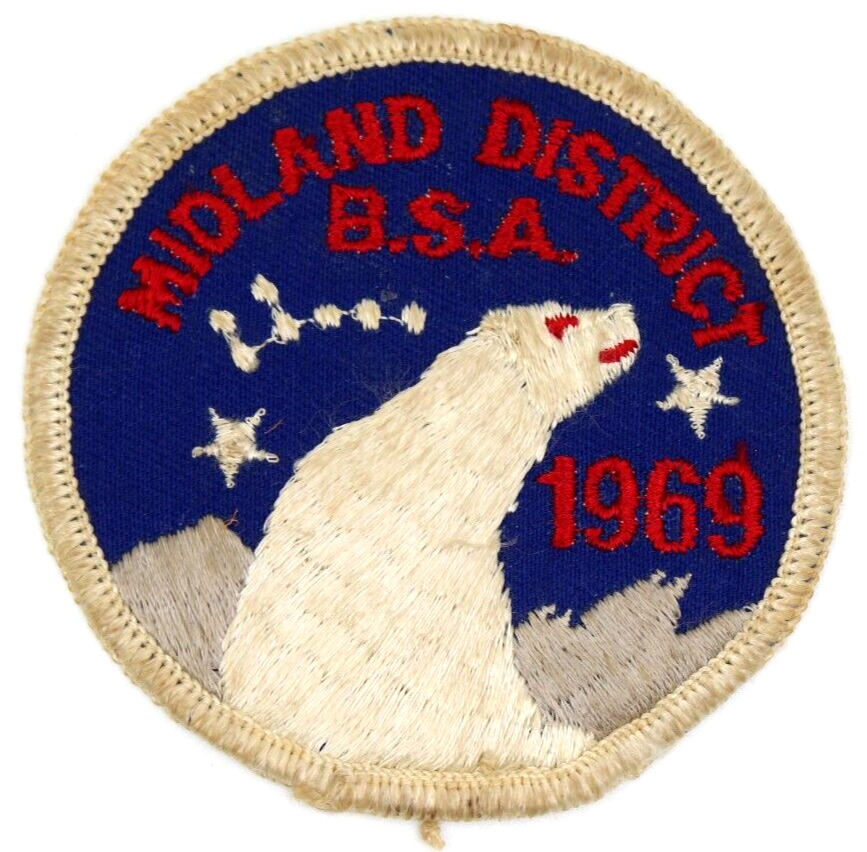 Vintage 1969 Midland District Patch St. Louis Area Council MS Boy Scouts BSA