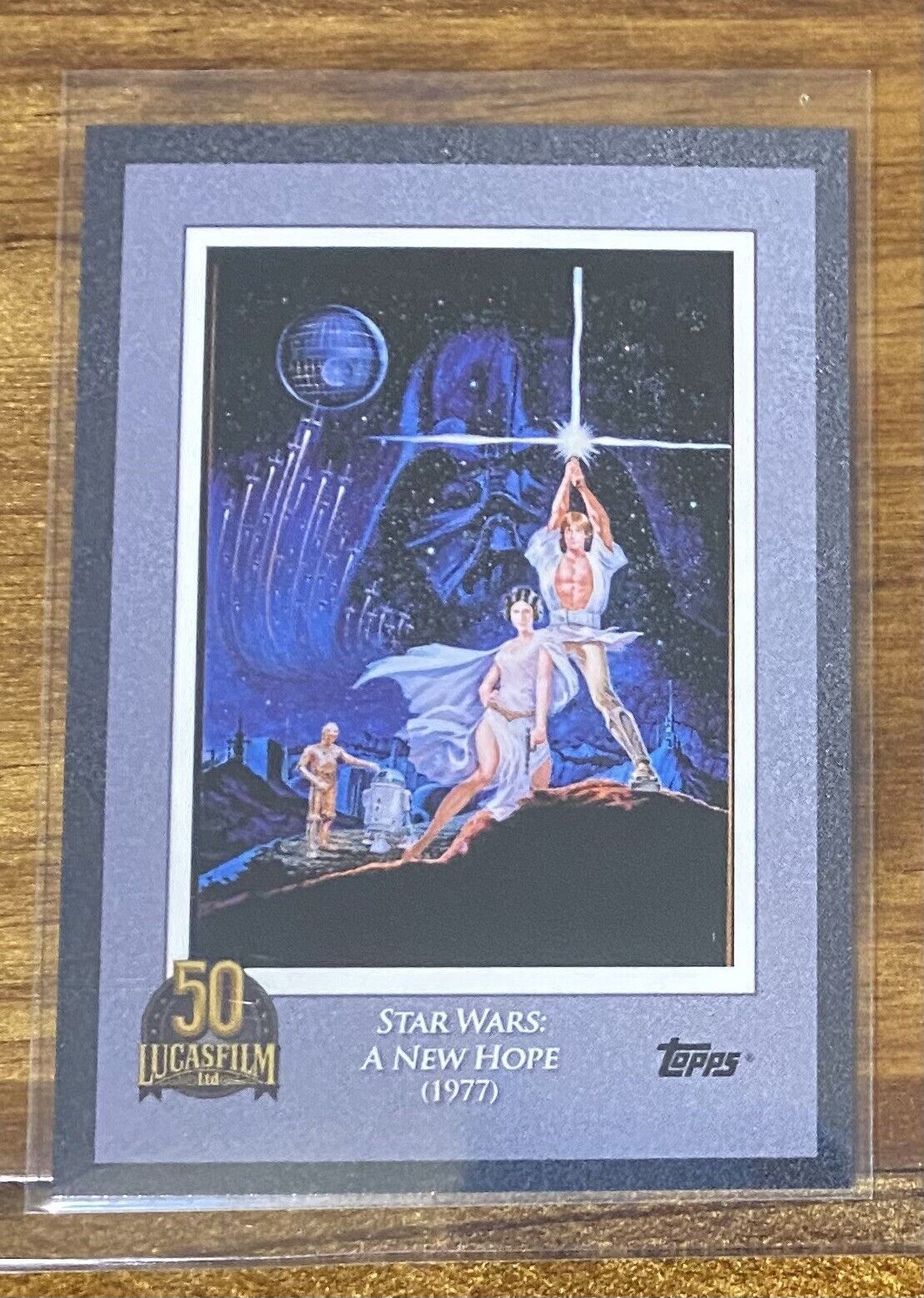2021 Topps Star Wars Lucasfilm 50th Card #1 - A New Hope (1977) Base Card