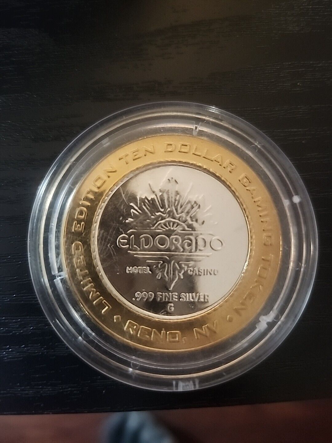 (limited edition) Eldorado .999 sliver gaming coin Reno Nevada $10 gaming coin.