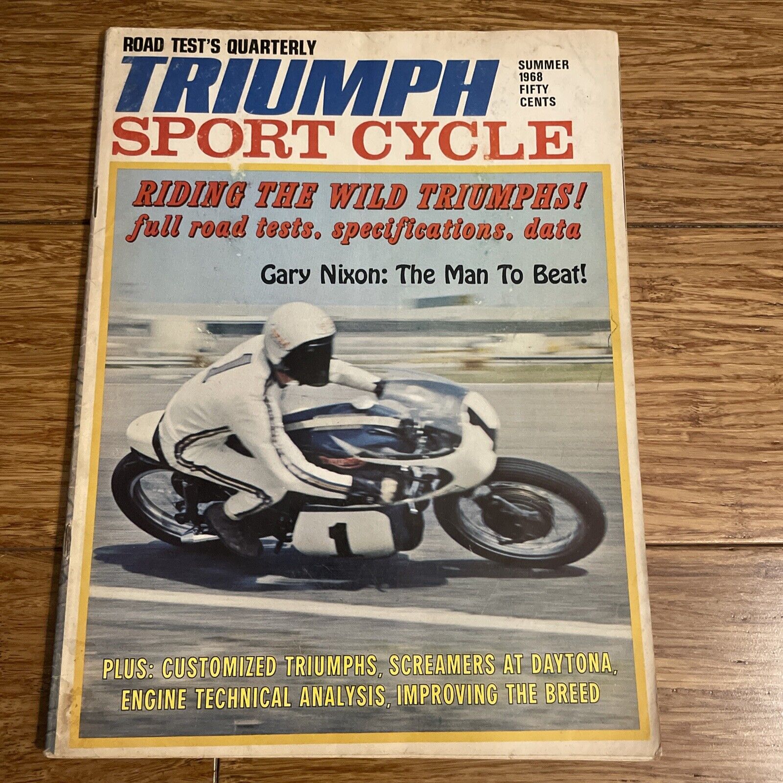 TRIUMPH Sport Cycle Motorcycle Magazine Summer 1968 - Gary Nixon Cover