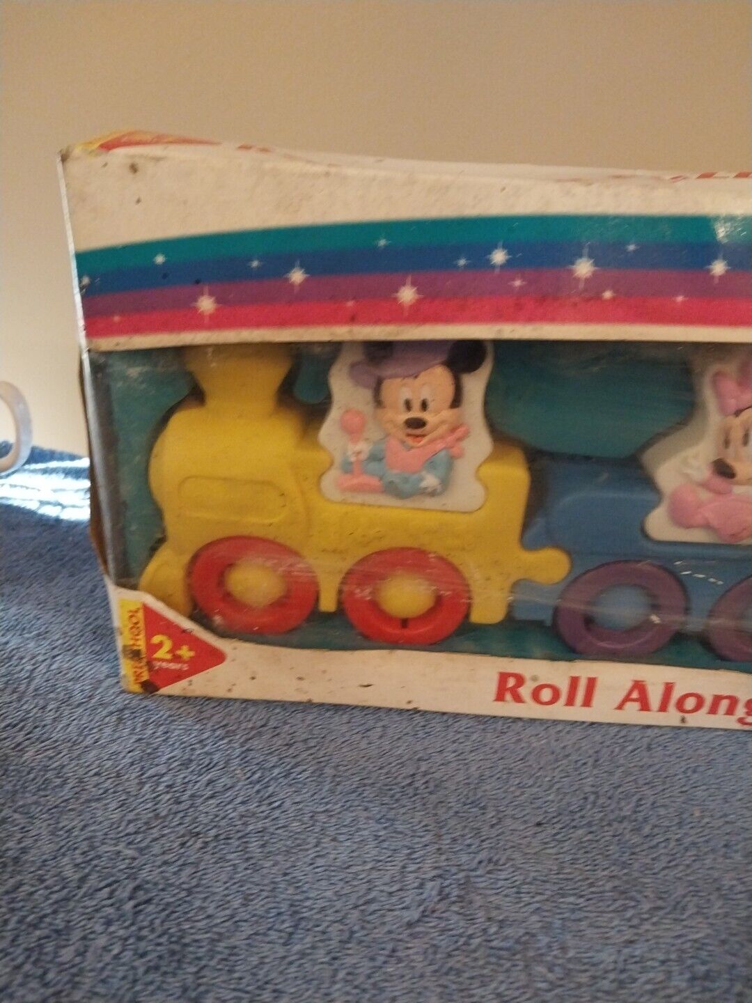 Disney Roll Along Puzzle Train Vintage In Box 54889 Factory Sealed 