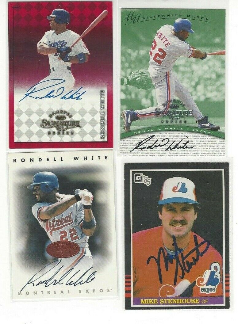 1998 Donruss Signature Autographs #92 Rondell White Montreal 