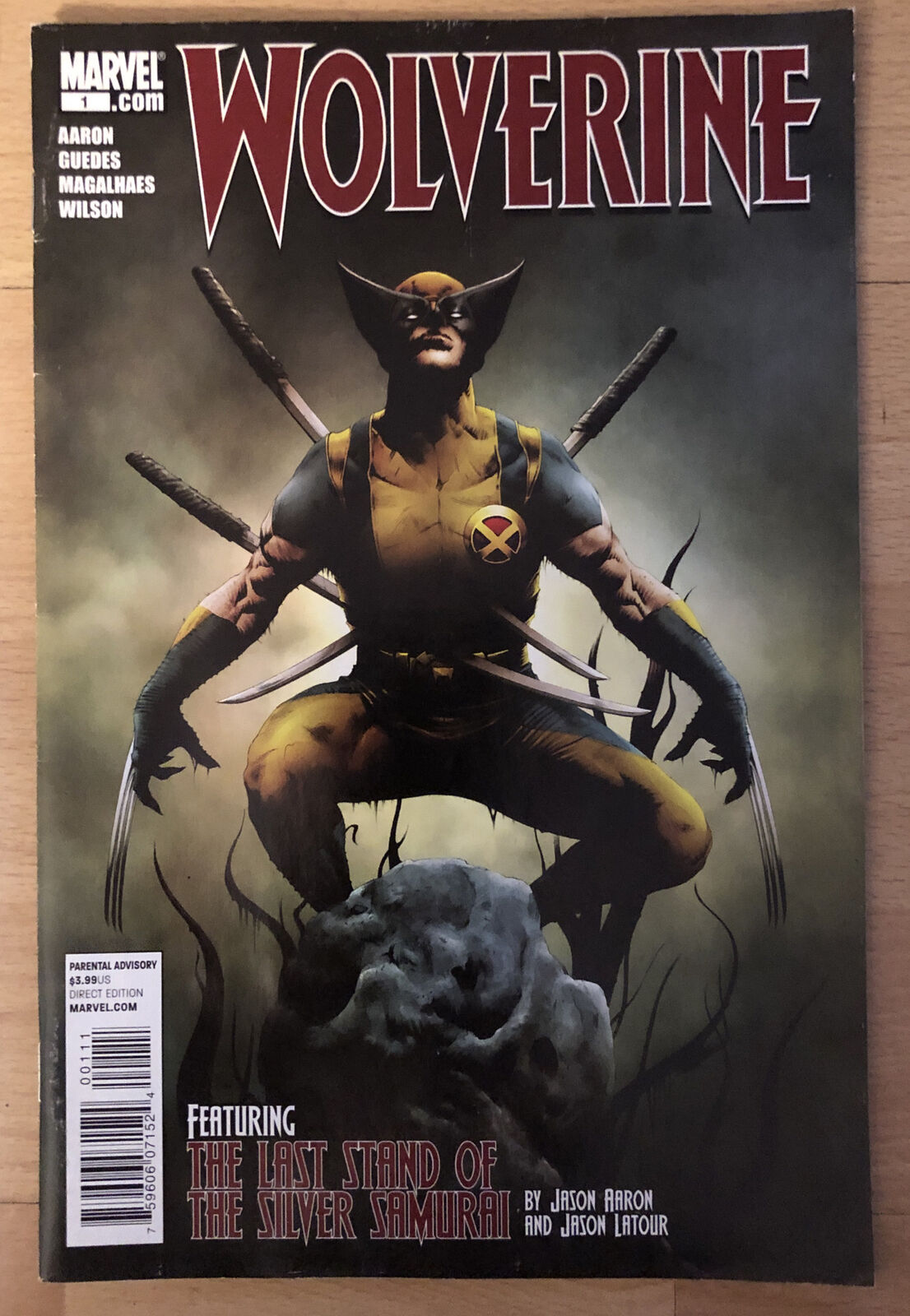 2010 Wolverine #1 Last Stand Of Silver Samurai; Ads: Albert Pujols & Spiderman