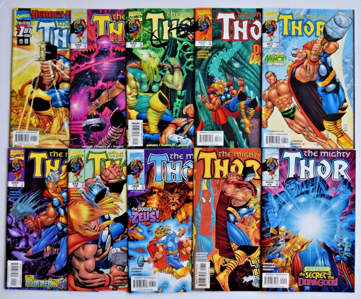 THOR (1998) 89 ISSUE COMPLETE SET #1-85 & '99,2000,2001 ANNUALS  MARVEL COMICS