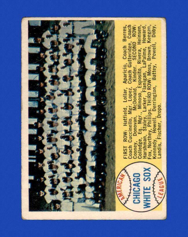 1958 Topps Set Break #256 Chicago White Sox LOW GRADE (crease) *GMCARDS*