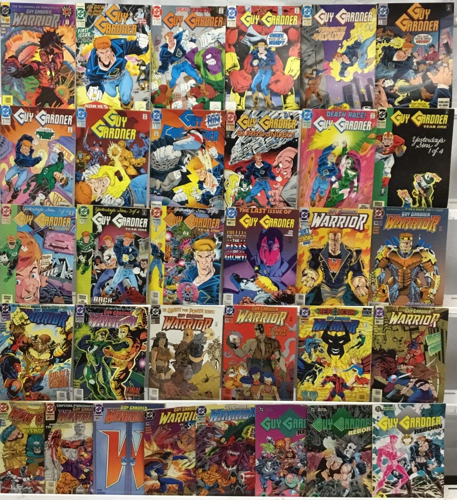 DC Comics Guy Gardner Run Lot 0-31 Missing 15,20,25 Plus Reborn Mini-Series