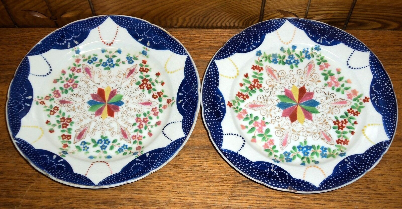 Fine Pair Of Antique Klosterle Germany Plates #2