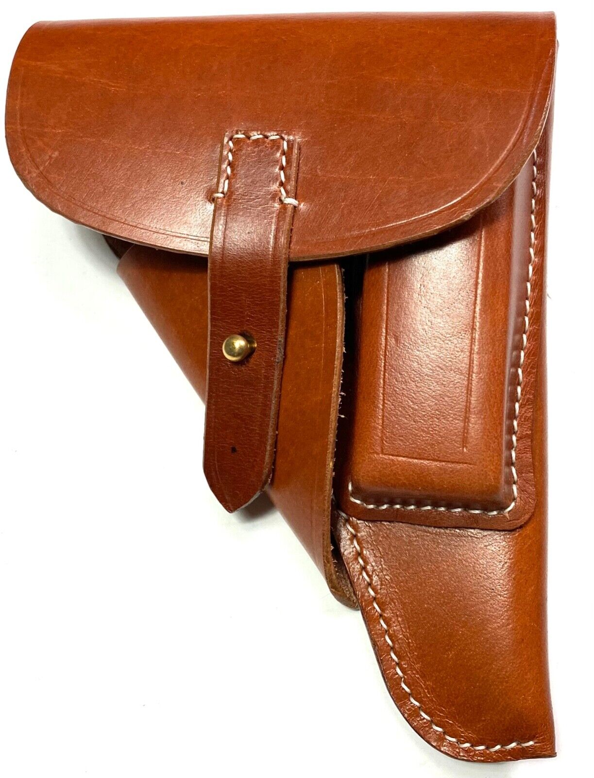 WWII GERMAN 9MM PPK LEATHER PISTOL HOLSTER-BROWN  LEATHER