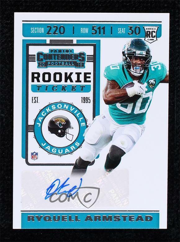 2019 Panini Contenders Rookie Ticket Variation Ryquell Armstead #163 Rookie Auto