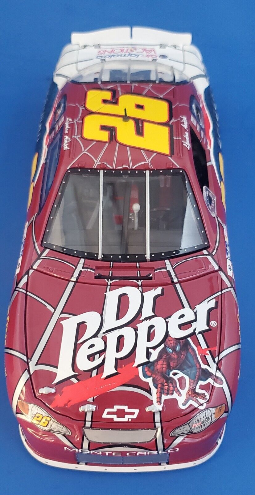 RARE 2002 1/24 #26 DR PEPPER SPIDERMAN NASCAR DIECAST REPLICA