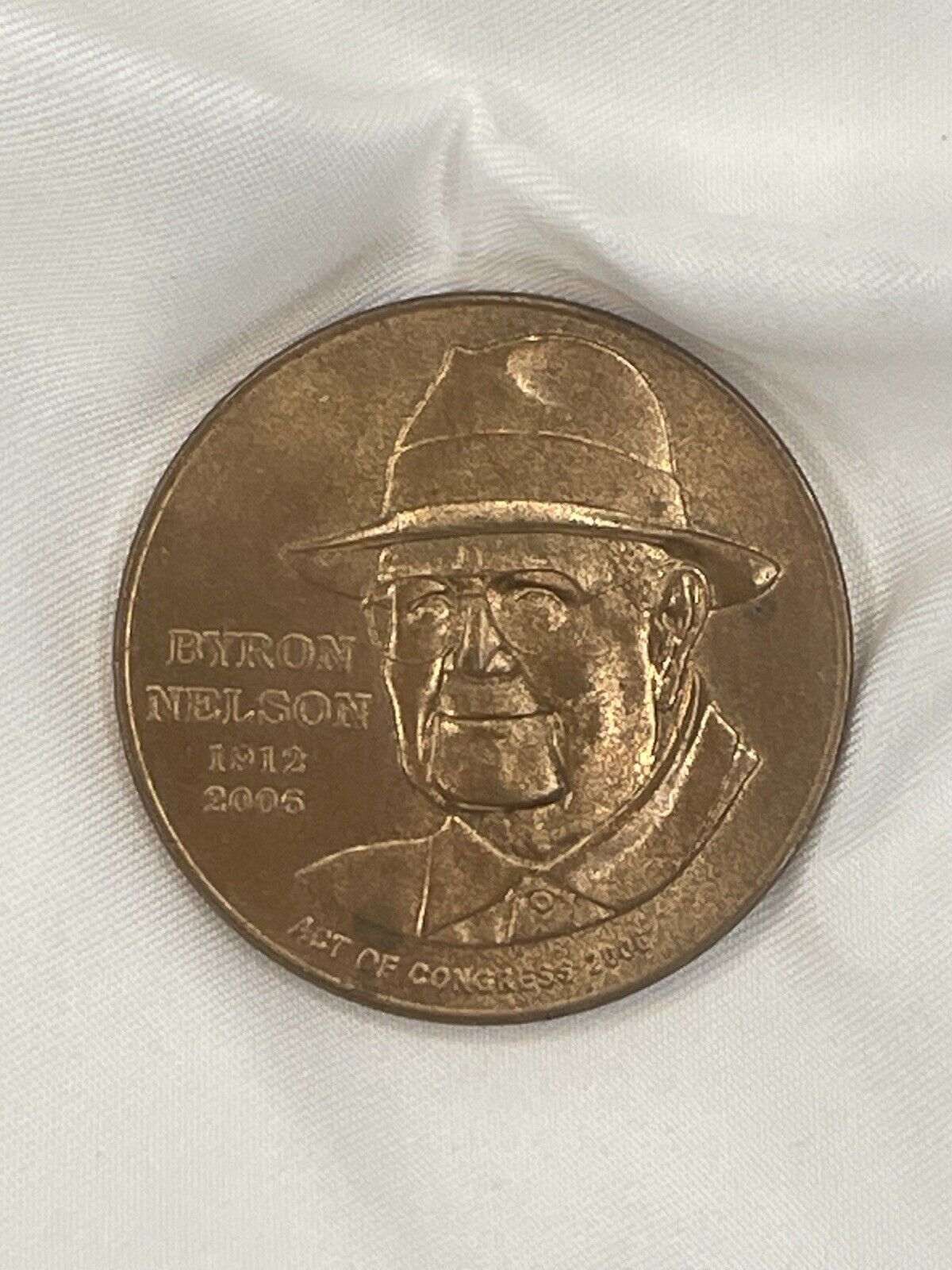 2006 Byron Nelson Coin Golf Champion- U.S. Mint Act of Congress Bronze Medallion