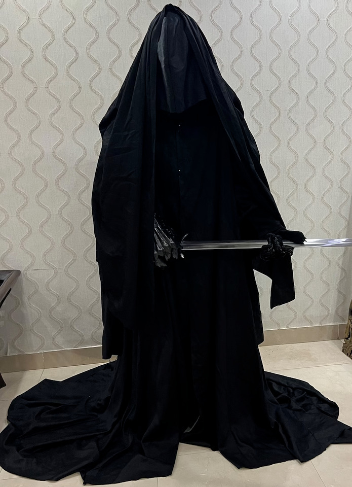 Halloween Ring Wraith Costume Nazgul Costume Black Cape Perfect Halloween Costum