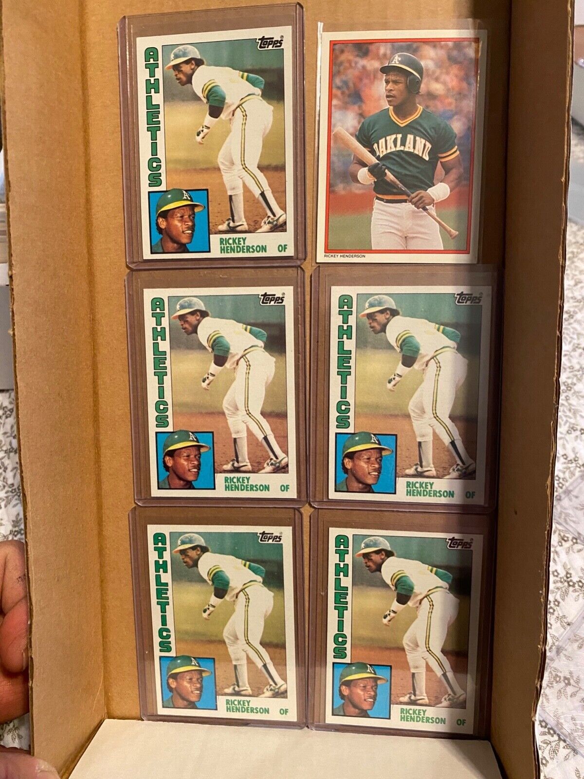 1984 TOPPS RICKEY HENDERSON and 1984 ALL STAR **ALL MINT OR BETTER**