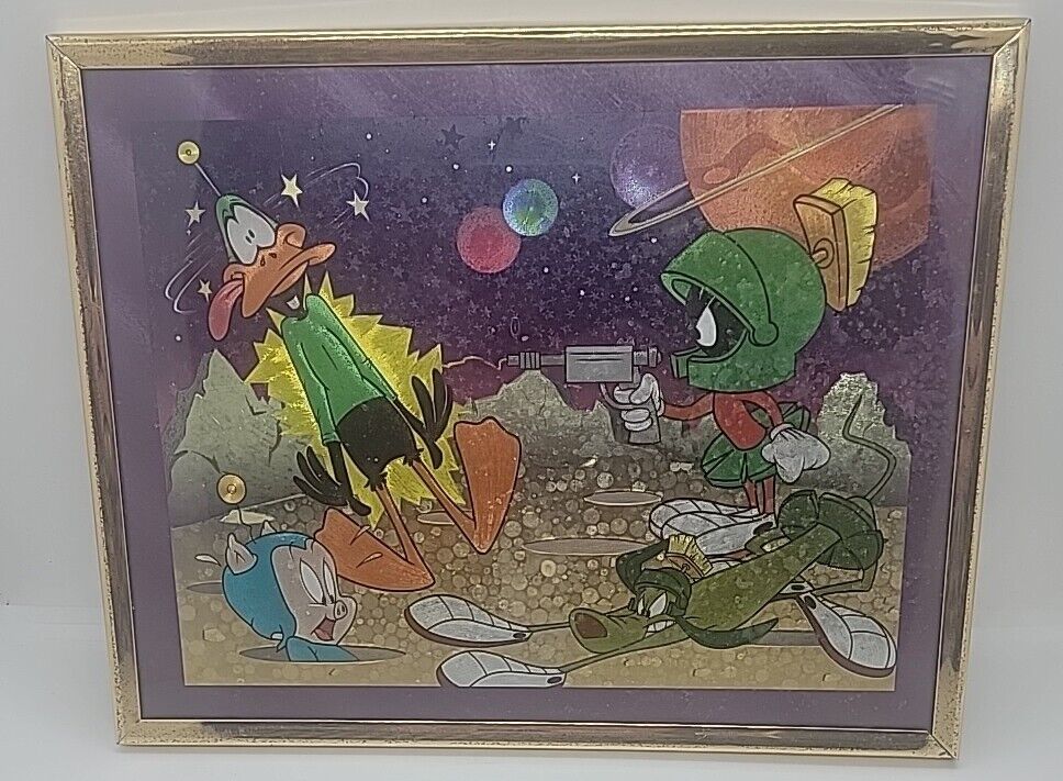 VTG Marvin the Martian, K-9, Daffy Duck, Porky Pig Looney Tunes Foil Art