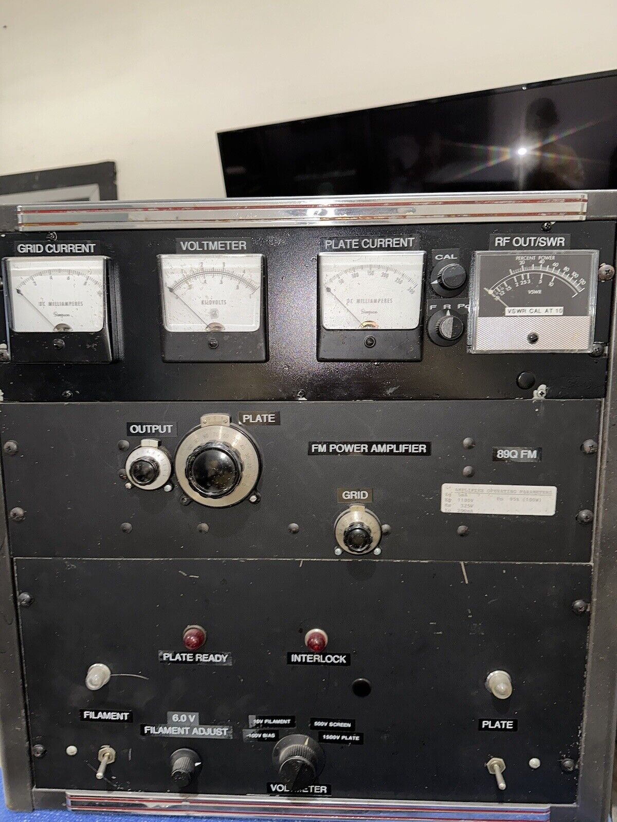 Vintage FM Radio Tube Power Transmitter Pulled From Pirate Radio Station