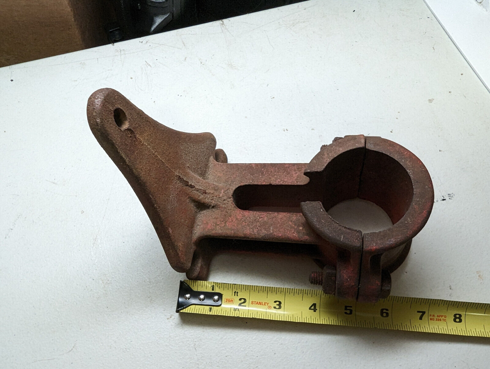 Vintage Unknown Mystery heavy Equipment Part Good C-61 C-62 Red Square Bolt USA