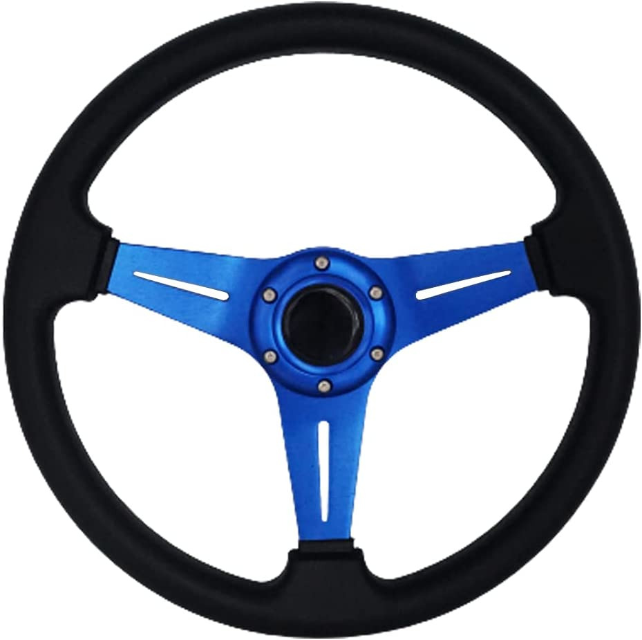 YEHICY 13.8” Racing Steering Wheel Quick Release for Car Sport Drifting Steering