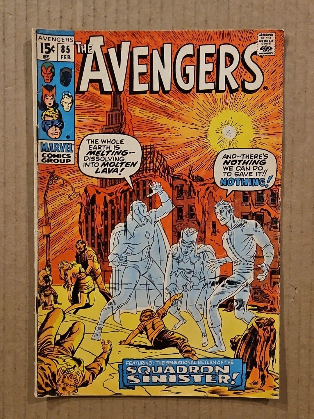 Avengers #85 1st Appearance Squadron Supreme Marvel 1971 VG/FN