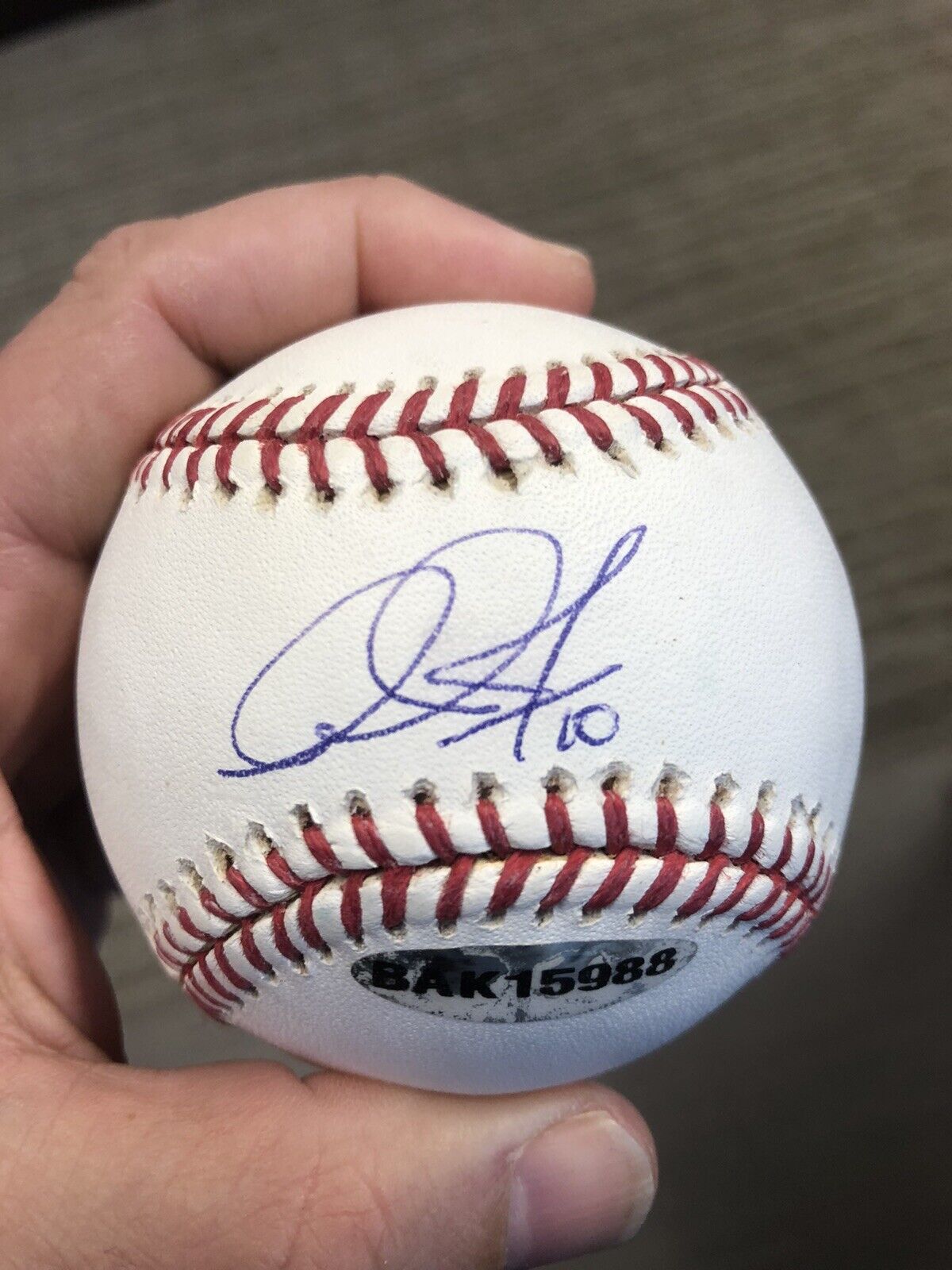 Adam Jones Signed MLB Baseball, MLB & Upper Deck Authenticated