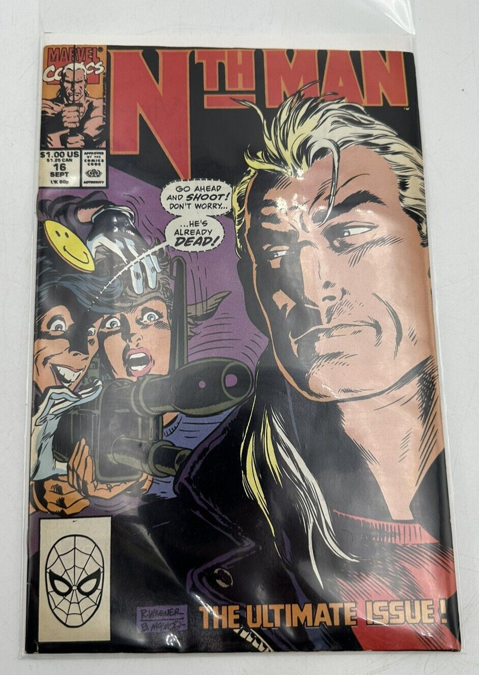 Nth Man no 16 Marvel Comics September 1990