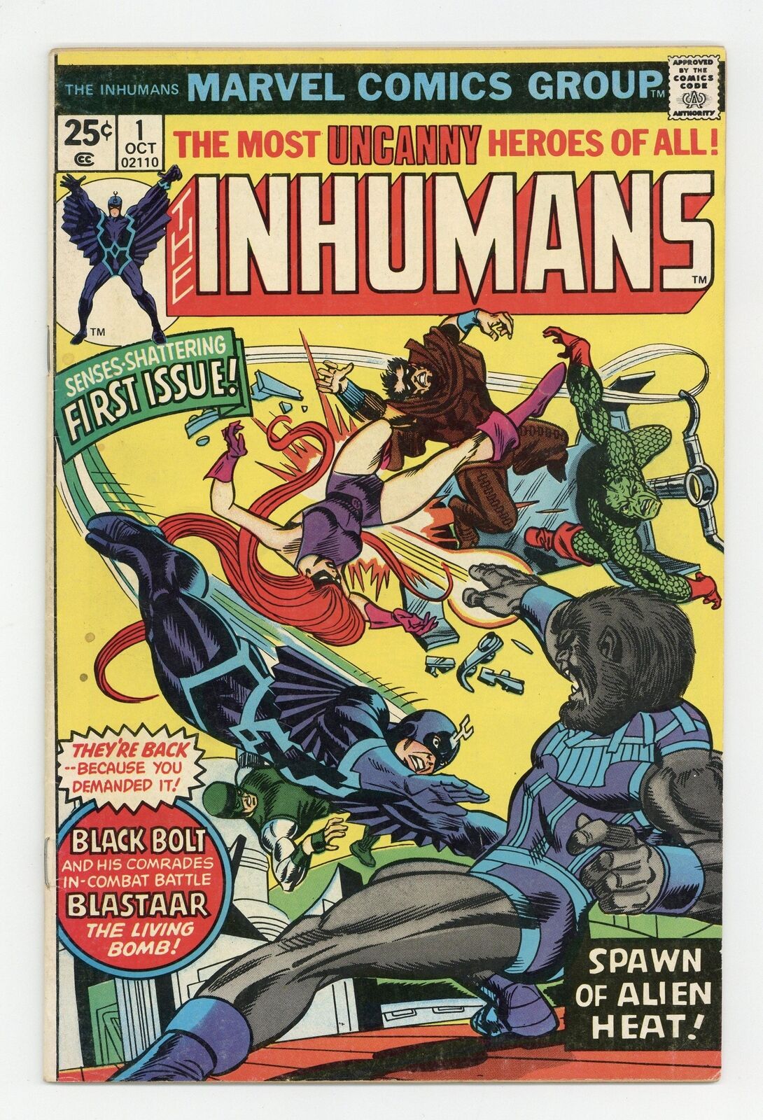 Inhumans #1 VG+ 4.5 1975