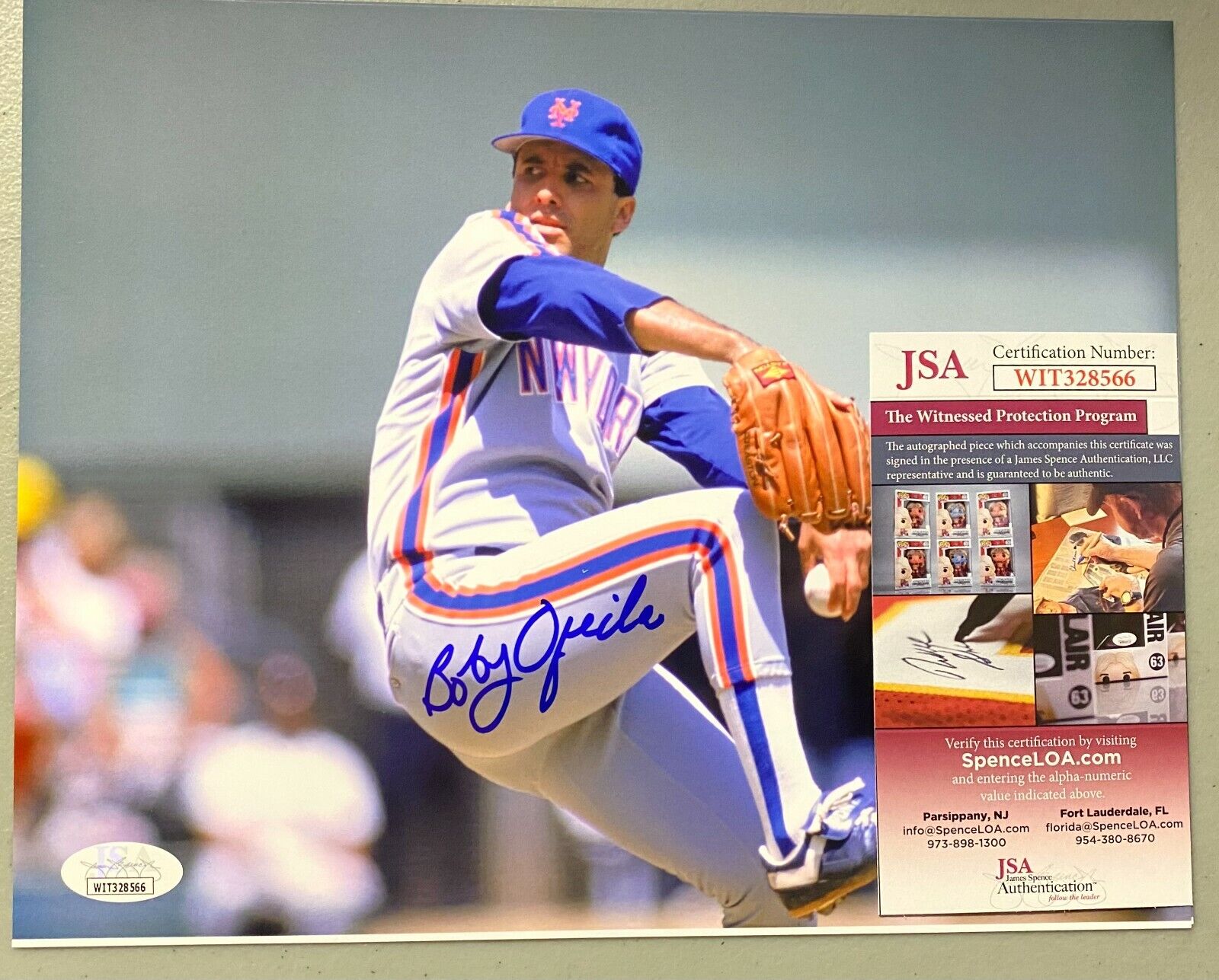 Bob Ojeda New York Mets Signed 8x10 Photo Autographed AUTO w/ JSA COA