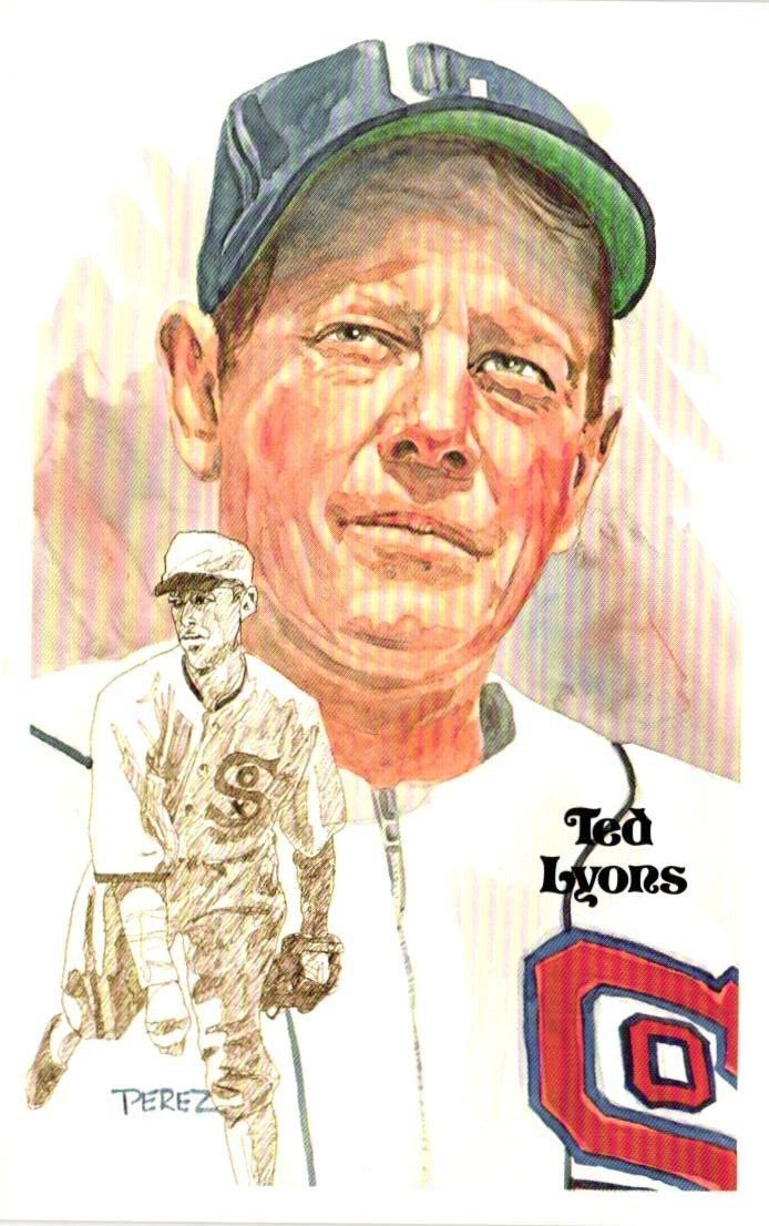 Ted Lyons 1980 Perez-Steele Baseball Hall of Fame Limited Edition Postcard
