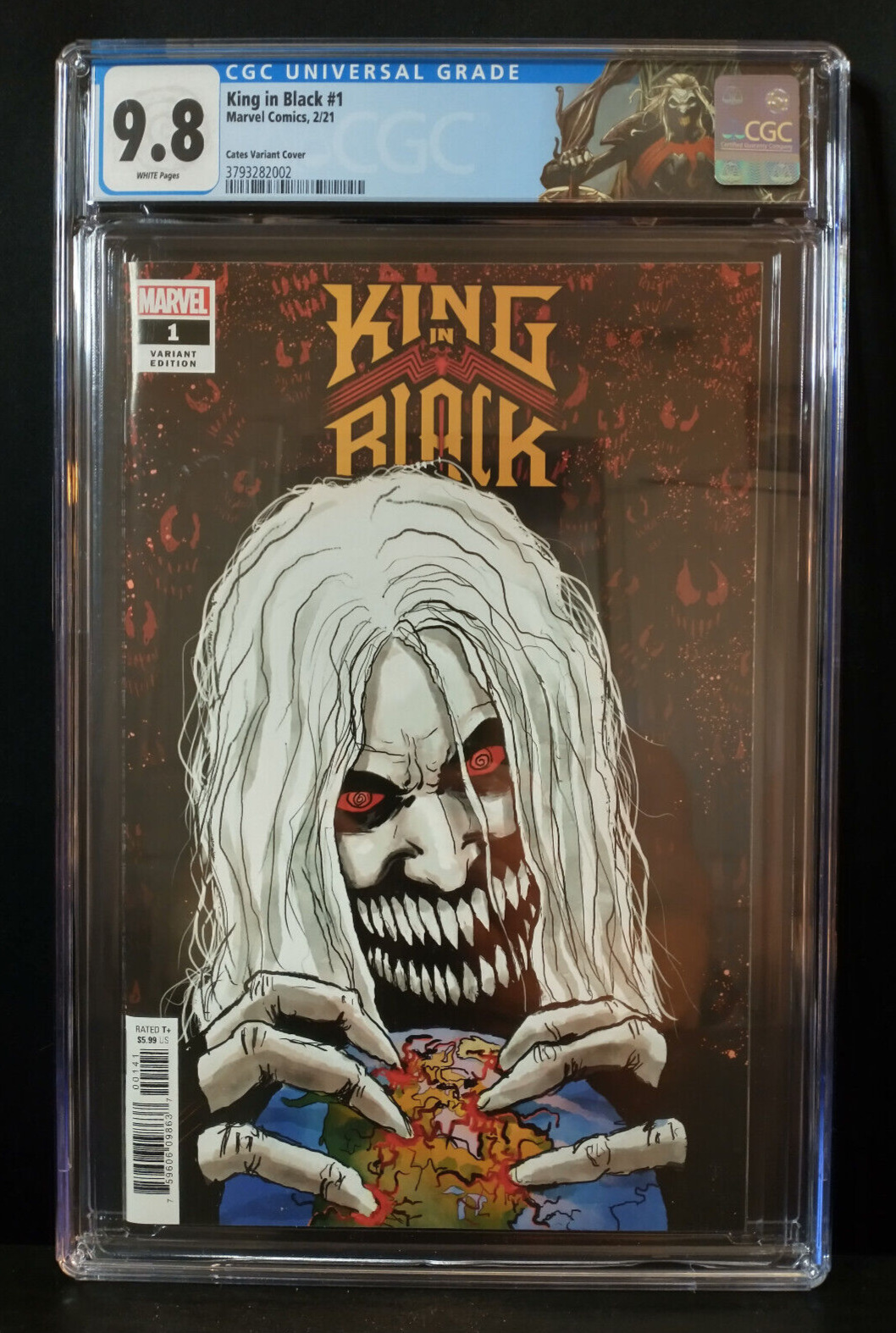KING IN BLACK #1 1:500 CGC 9.8 Custom Label Donny Cates Variant Marvel