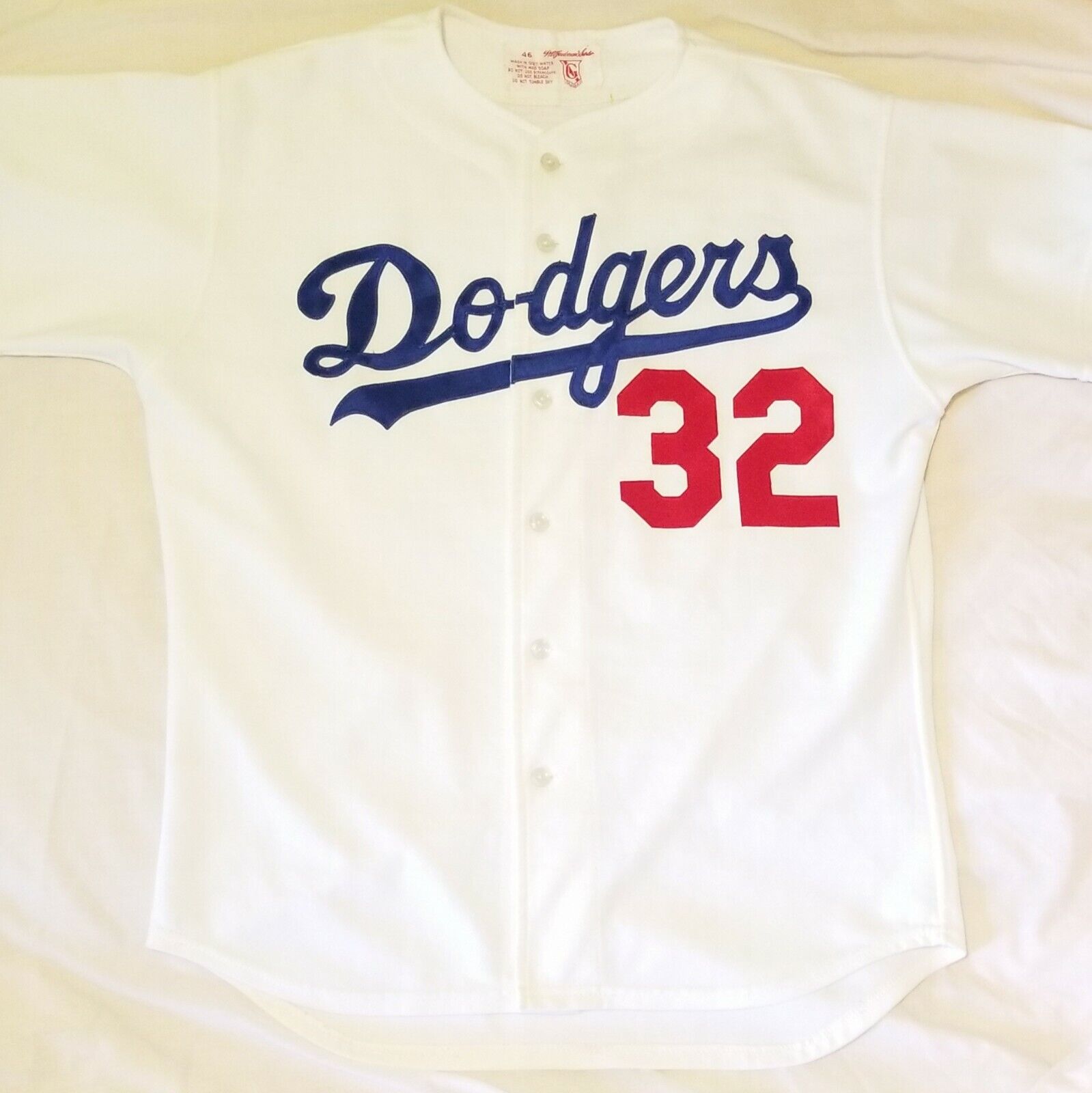 SANDY KOUFAX WORN Issued Los Angeles Dodgers Team W.A. GOODMAN & SONS vtg Jersey