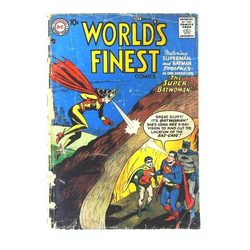 World's Finest Comics #90 in Good minus condition. DC comics [q@