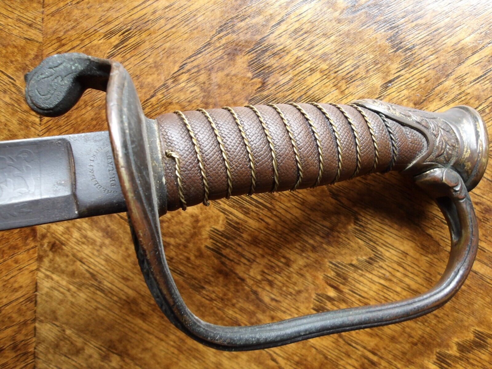Rare Shelbe & Fisher Model 1850 Foot Officers Sword No Scabbard