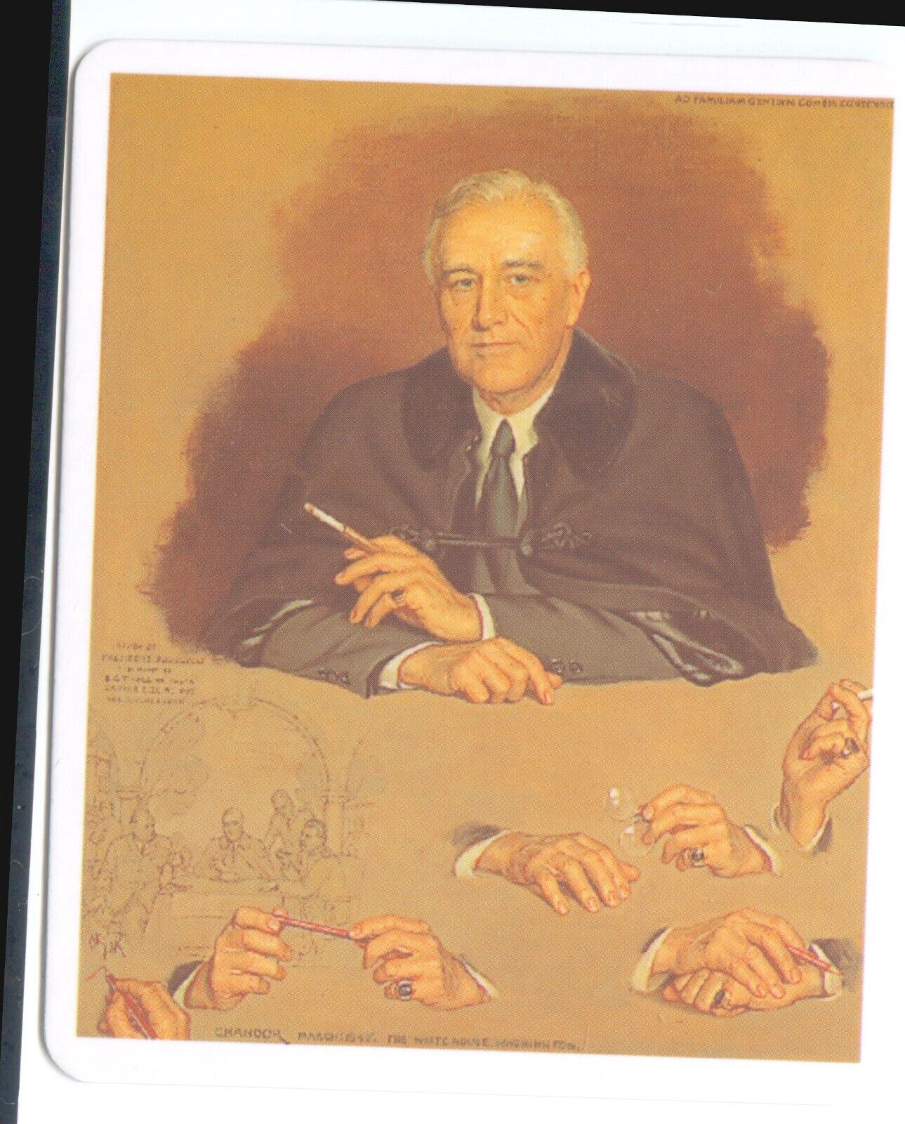 FRANKLIN D. ROOSEVELT - American Presidents Smithsonian Over-Sized Card