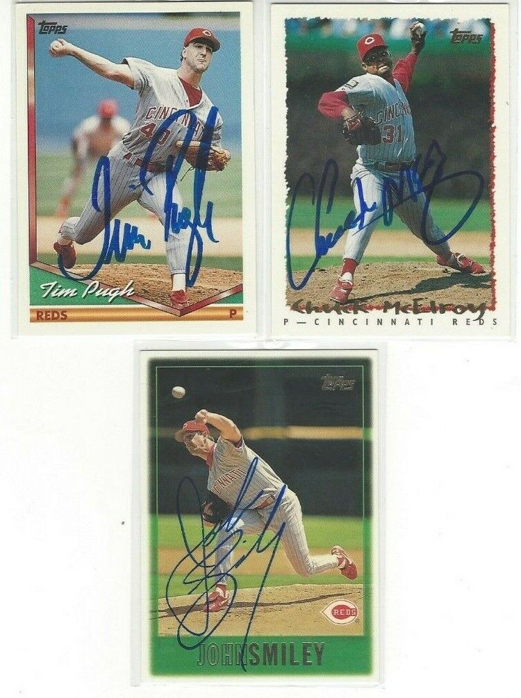 1997 Topps #119 John Smiley Signed Baseball Card Cincinnati Reds