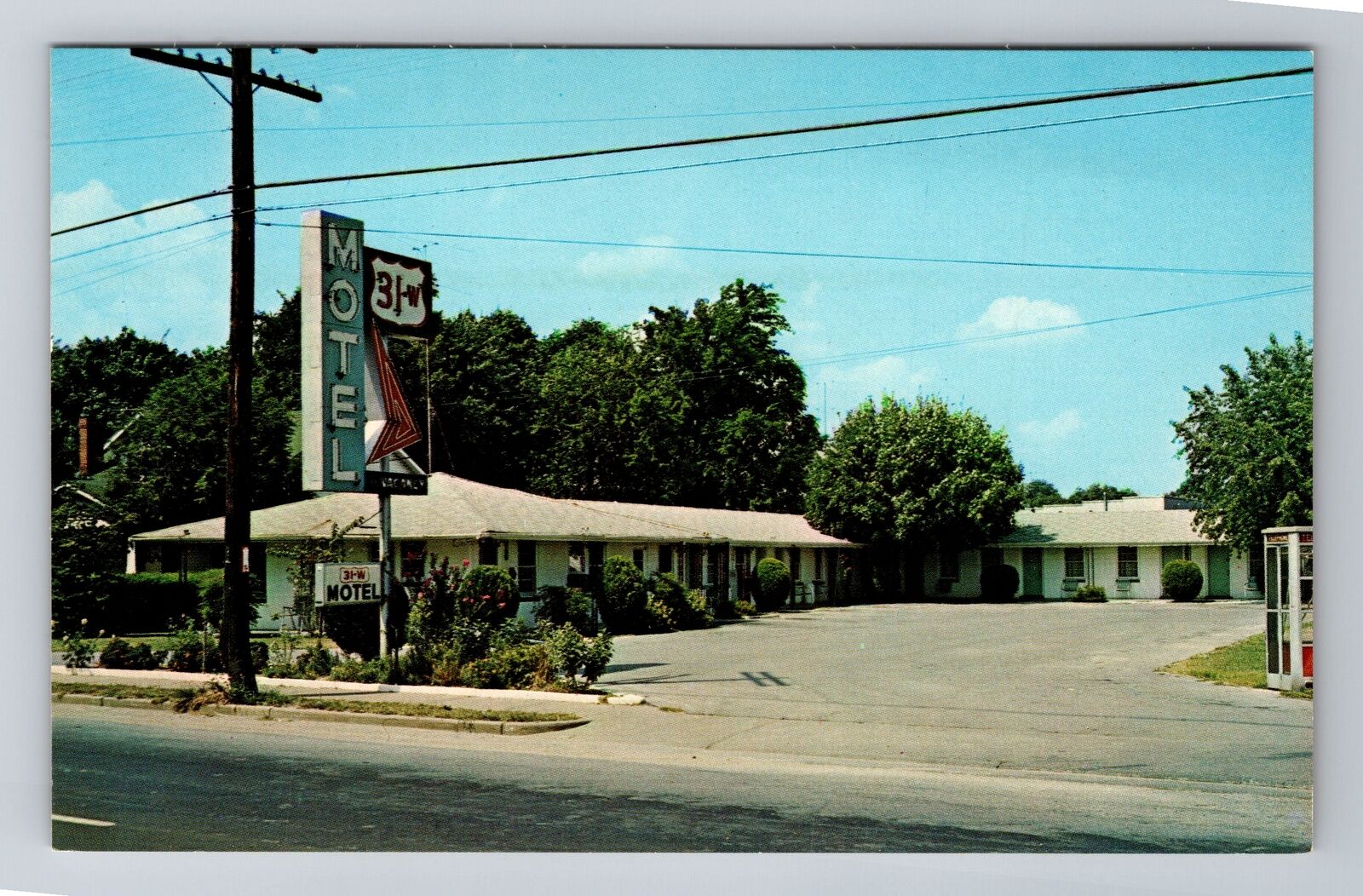 Franklin KY-Kentucky, 31-W Motel, Advertising, Vintage Souvenir Postcard