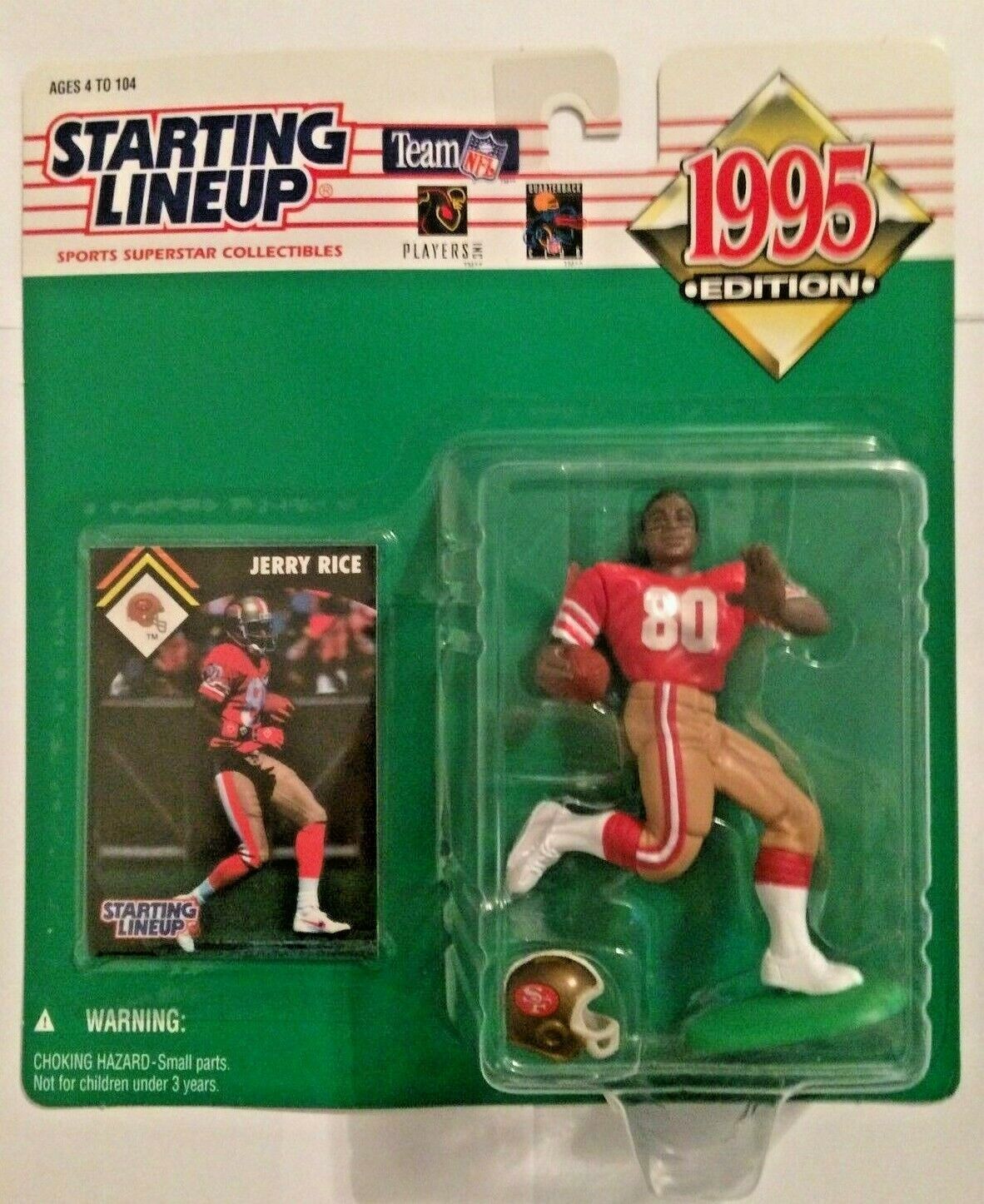 JERRY RICE \'95 KENNER Starting Lineup NFL Football Figure SAN FRANCISCO 49ers 