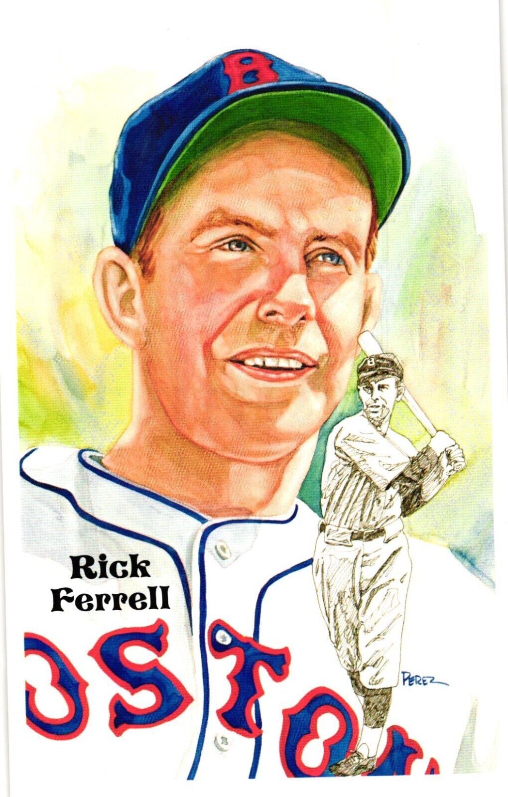 Rick Ferrell 1980 Perez-Steele Baseball Hall of Fame Limited Edition Postcard